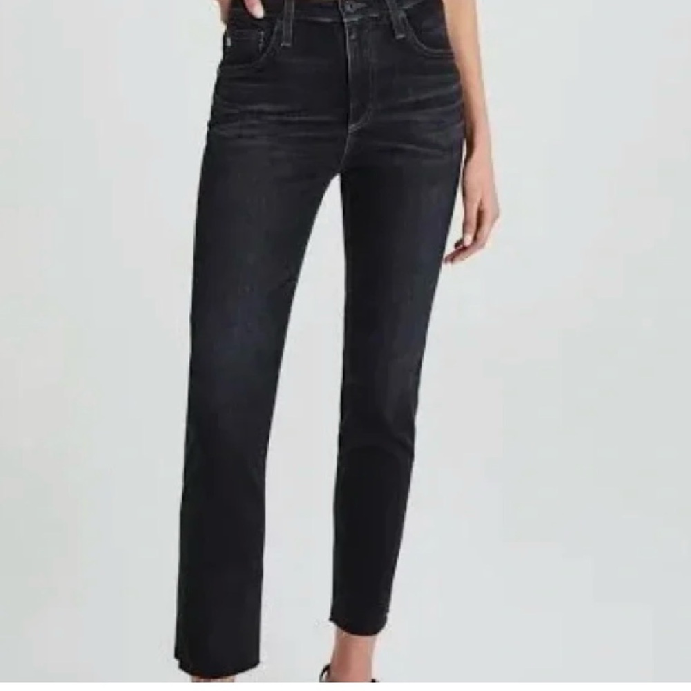 AG Adriano Goldschmied High Rise Dark Jeans